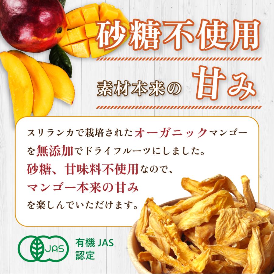 ドライマンゴー 有機 オーガニック 100g スリランカ マンゴー ドライ