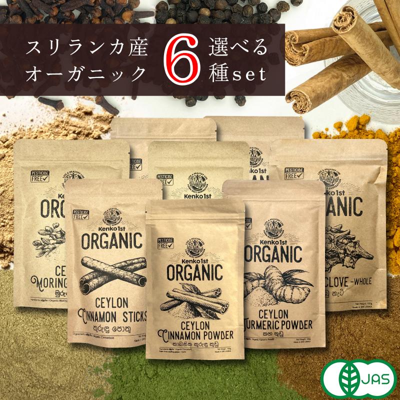 有機 スパイス セット ターメリック セイロンシナモン 生姜 セイロン