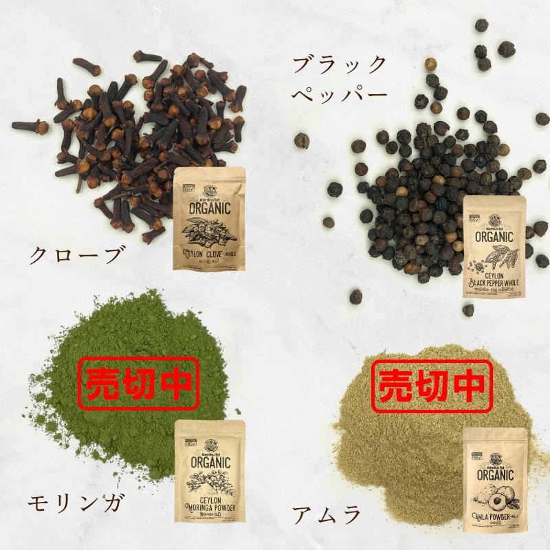 有機 スパイス セット ターメリック セイロンシナモン 生姜 セイロン