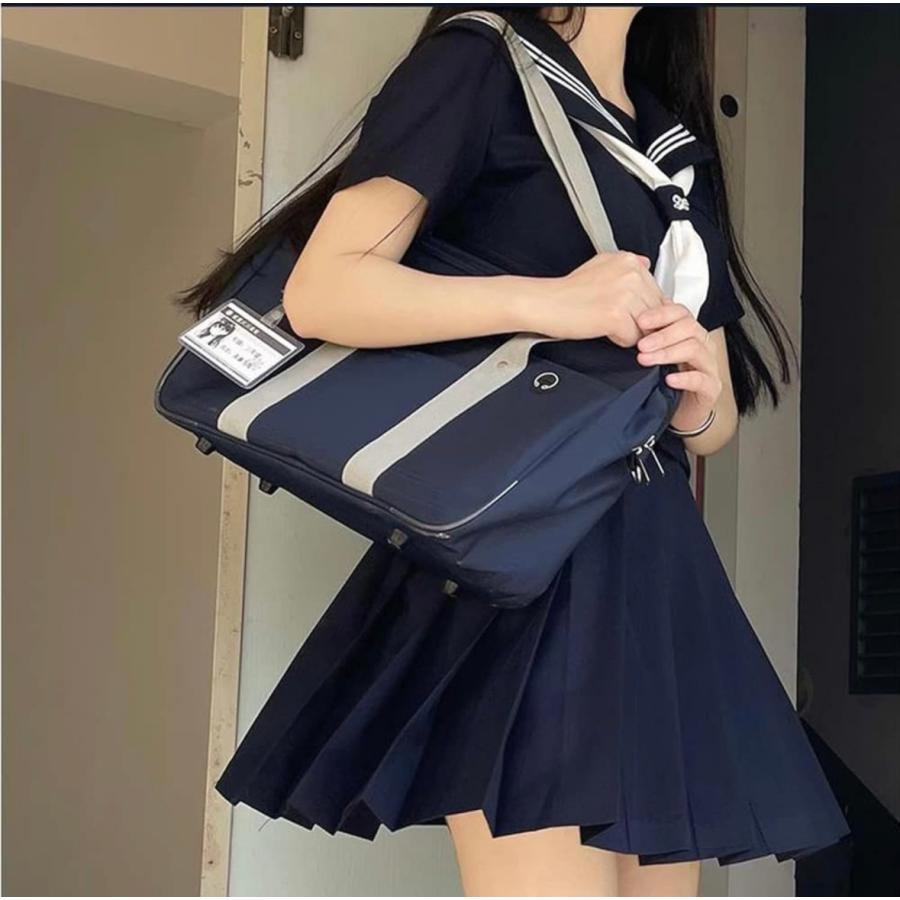 セーラー服 コスプレ 大きいサイズ 女子高生 5xl 学生服 半袖 紺三本