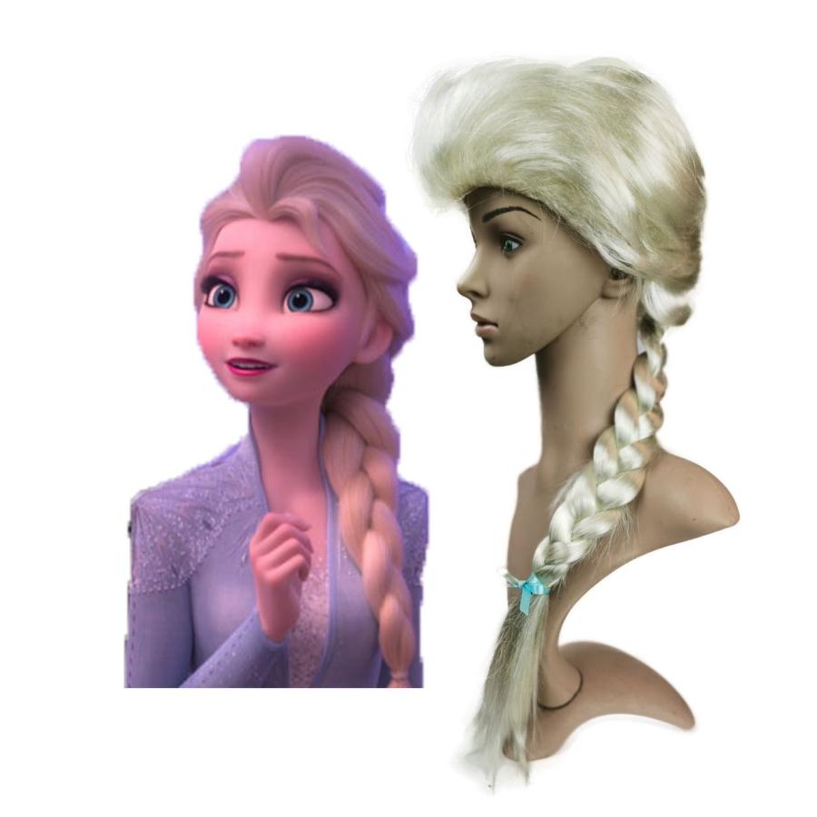 子供用 エルサウィッグ プリンセスウィッグ かつら 雪の女王風 子供用 エルサウィッグ プリンセスウィッグ かつら 雪の女王風