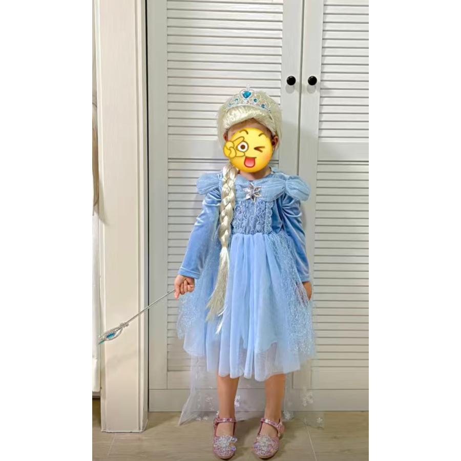 子供用 エルサウィッグ プリンセスウィッグ かつら 雪の女王風 子供用 エルサウィッグ プリンセスウィッグ かつら 雪の女王風