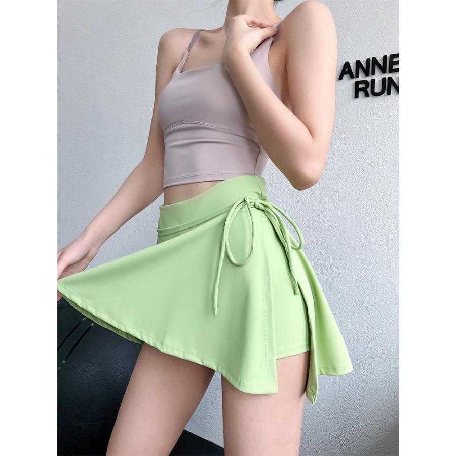 スポーツ スカート レディース テニススカート インナーパッツ付 ジム