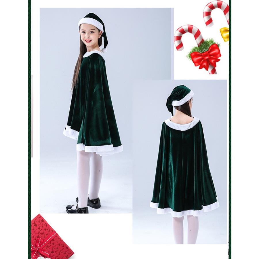 サンタ コスプレ衣装 女の子 サンタ服 キッズ クリスマス コスチューム