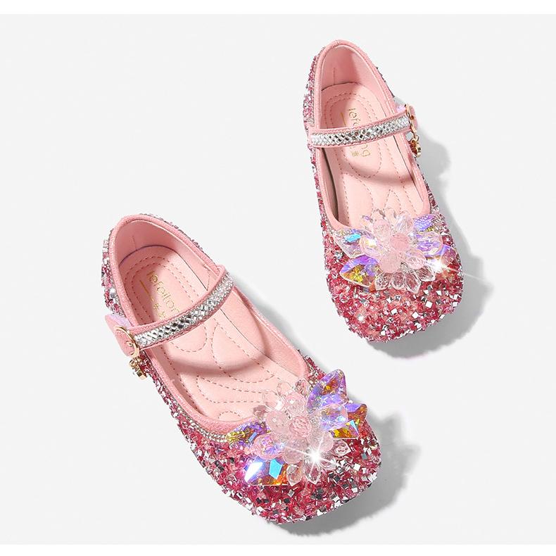 子供 フォーマル ガールズシューズ 子供靴  七五三・発表会・結婚式 演奏会   お姫様 　キラキラ飾り　ブルー　ピンク　2色 |  | 08