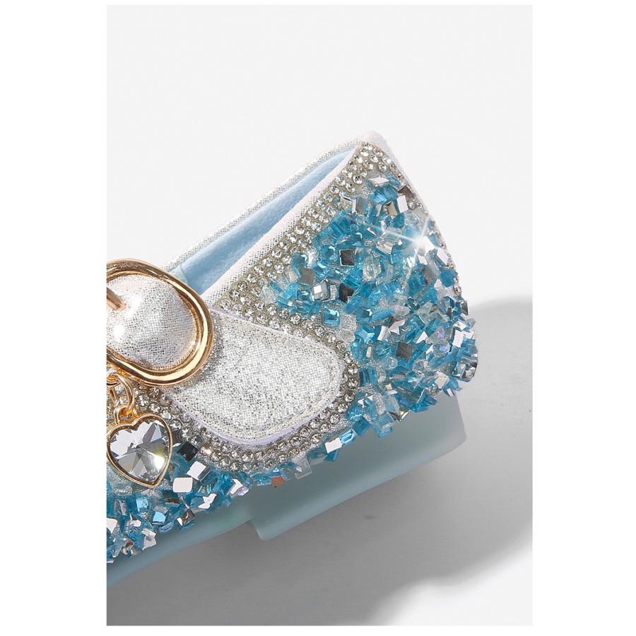 子供 フォーマル ガールズシューズ 子供靴  七五三・発表会・結婚式 演奏会   お姫様 　キラキラ飾り　ブルー　ピンク　2色 |  | 06