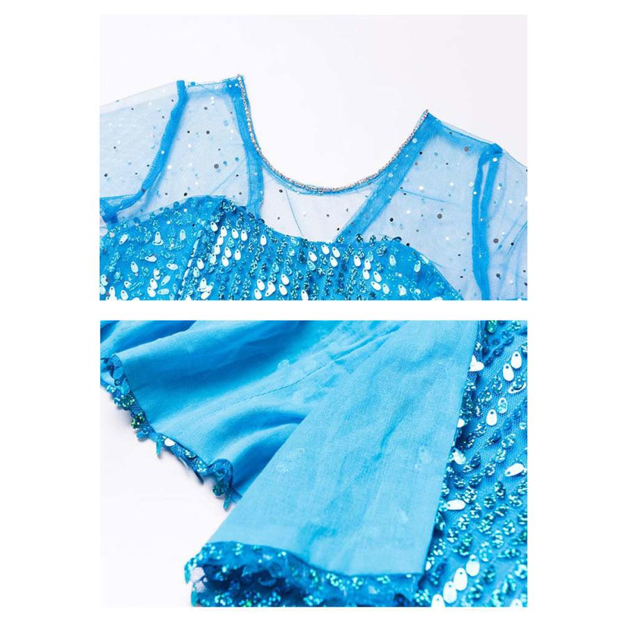 Disney RESORT タグ アナ雪 エルサ ドレス 100cm 刺繍レース Disney RESORT タグ アナ雪 エルサ ドレス 100cm 刺繍レース