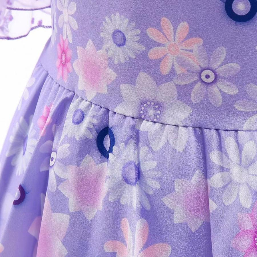 ミラベルと魔法だらけの家」イサベラ風ドレス コスプレ 子供 ミラベルと魔法だらけの家」イサベラ風ドレス コスプレ 子供