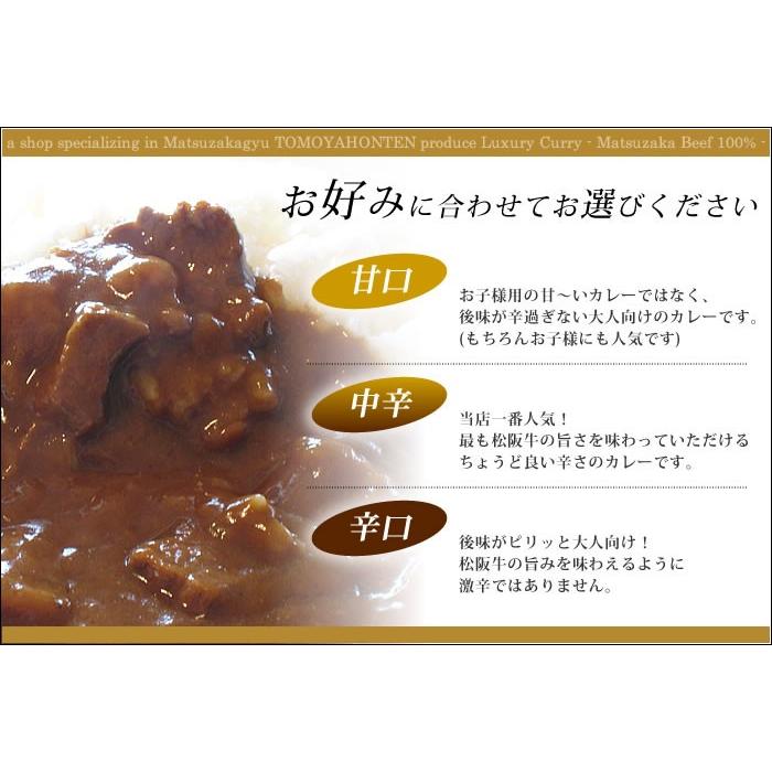 松阪牛 レトルトカレー 1箱【黒箱】 松阪牛ビーフカレー 松阪肉100