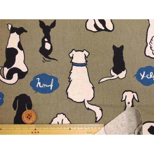 わんこの後ろ姿 後ろ姿 犬柄 コットンリネンキャンバス生地 Ap 1 ともや手芸店 通販 Yahoo ショッピング