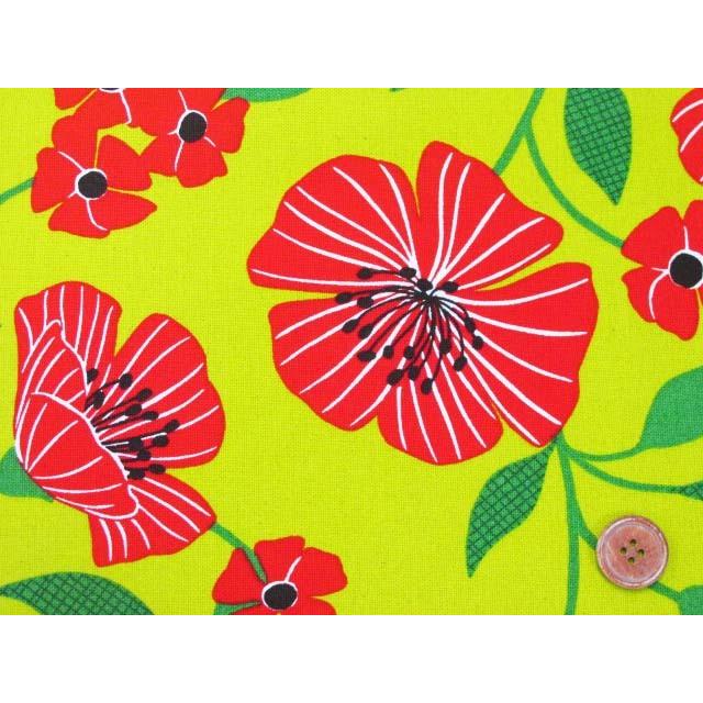 北欧調 レトロモダンフラワー 花柄 ヘビーオックス生地 Ap 2 ともや手芸店 通販 Yahoo ショッピング