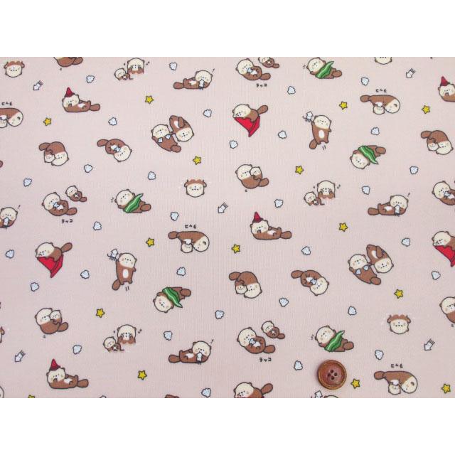 リトルアニマルワールド エビ・アザラシ・ラッコ・動物柄 シーチング