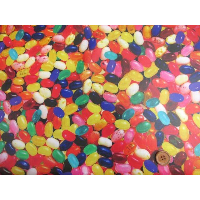 ジェリービーンズ グミ柄 インクジェットプリント シーチング生地 ラミネート Lhsk417 A ともや手芸店 通販 Yahoo ショッピング