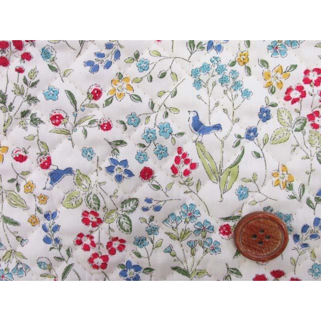 ボタニカルバード フラワー 花柄 ブロード生地 オフ 全針キルト Qap 3a ともや手芸店 通販 Yahoo ショッピング