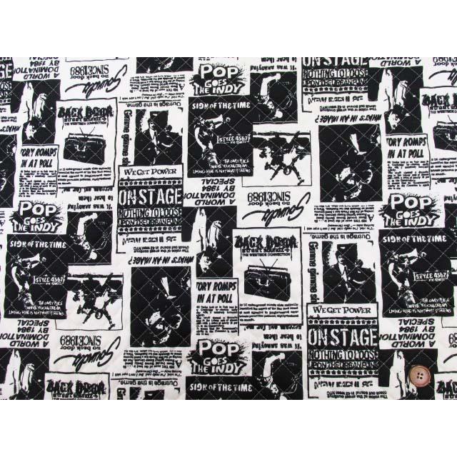 アメリカン レトロポップ シルエット柄 オックス生地 オフ 全針キルト Qp360 60a ともや手芸店 通販 Yahoo ショッピング