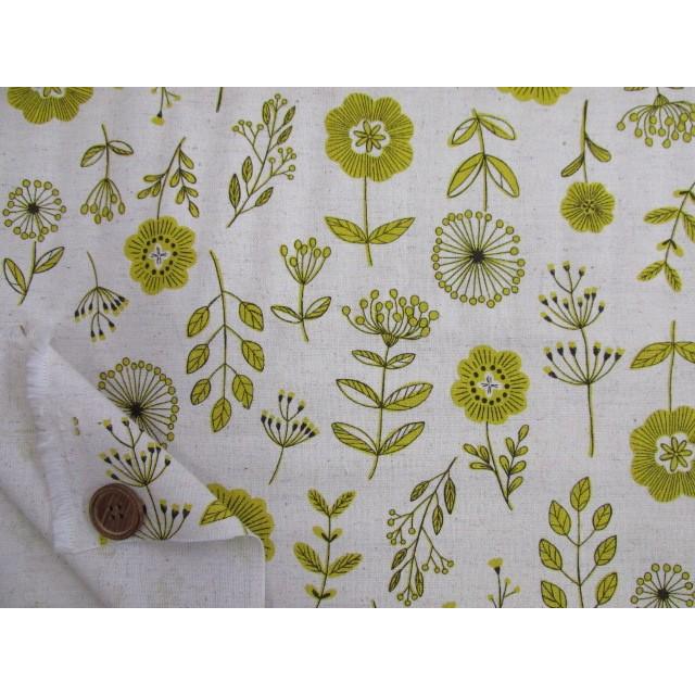 綿麻キャンバス シンプルフラワー 花柄 Yk 2 ともや手芸店 通販 Yahoo ショッピング