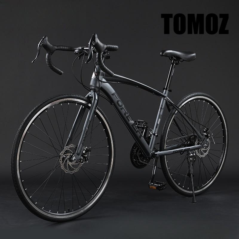 GRAYロードバイク ブラック アルミニウム製 3本スポーク