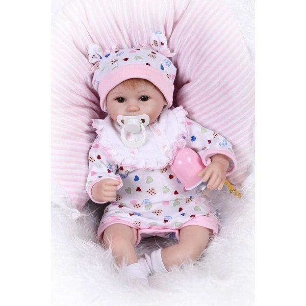 リボーンドール リボーンベイビー 可愛い 赤ちゃん人形 抱き人形 リアルシリコン 衣装付き NPKドール 身長43cm 17インチ｜tomoz-store｜03
