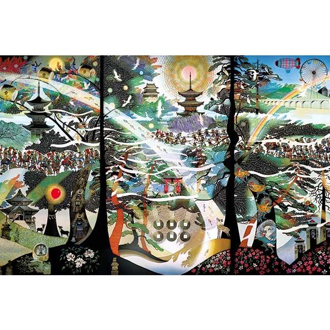 ジグソーパズル 1000ピース ジグソーパズル 藤城清治 六文銭の夢 長野 50x75cm 1000 849 アップルワン 梱80cm ジグソーパズル友蔵 通販 Yahoo ショッピング