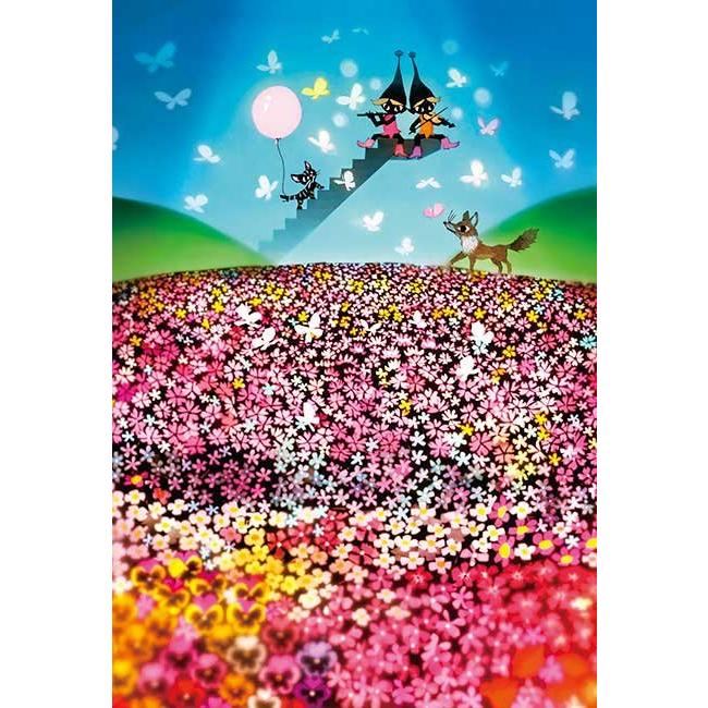 ジグソーパズル 300ピース 藤城清治 花とこびと (26x38cm) 300-368