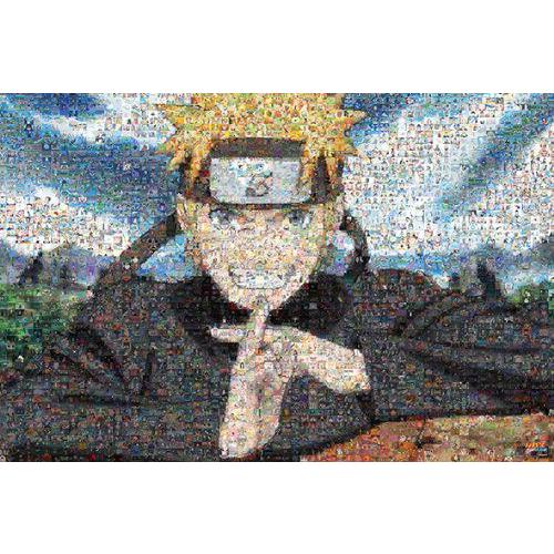 ジグソーパズル 1000ピース NARUTO ナルト 疾風伝 モザイクアート  (50x75cm)　1000-395(エンスカイ)梱80cm｜tomozo