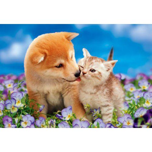 ジグソーパズル 300ピース Pretty Pet いぬ 花畑のデート 26x38cm P33 0 ビバリー 梱60cm ジグソーパズル友蔵 通販 Yahoo ショッピング