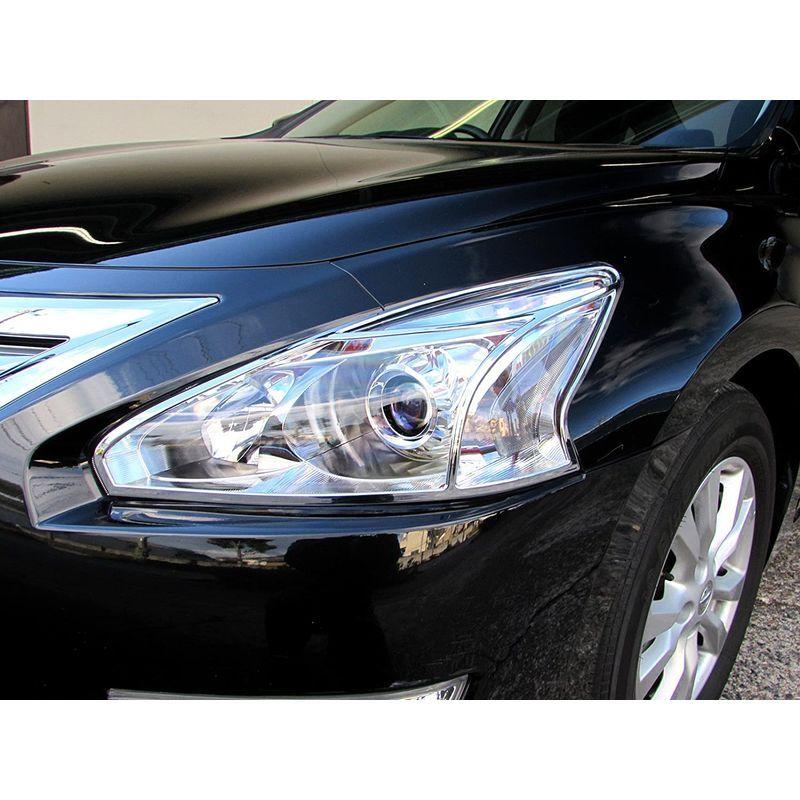 車 バイク 自転車 シルバーグレー サイズ Brightz ティアナ L33 メッキヘッドライトリング Head 023 L 33 Znmmwneizh Www Lajames Edu