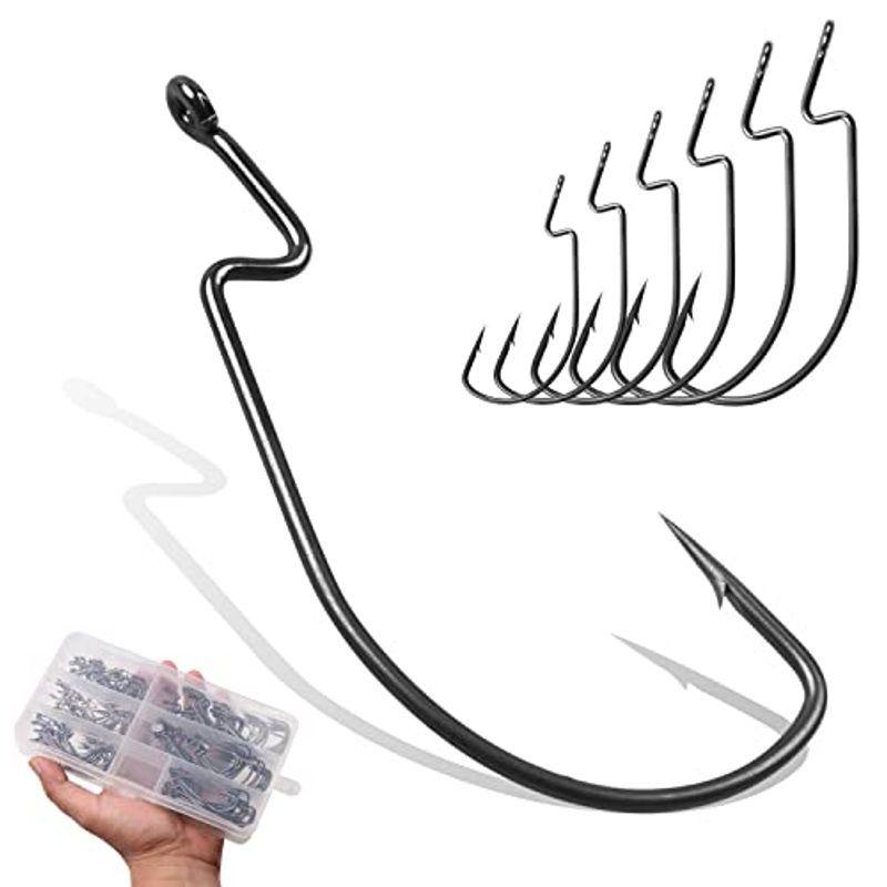 140本セット ワームフック セット バス釣り ６サイズ オフセットフック 強靭太軸 高炭素鋼 バス シーバス 釣り針セット 高コスパ 大容 012 オカリナshop 通販 Yahoo ショッピング