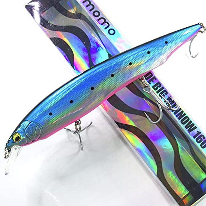 Momoルアー モモルアー シーバス ルアー フラットサイドビッグミノー 160mm スローシンキングsw仕様 ブルピンイワシ オカリナshop 通販 Yahoo ショッピング
