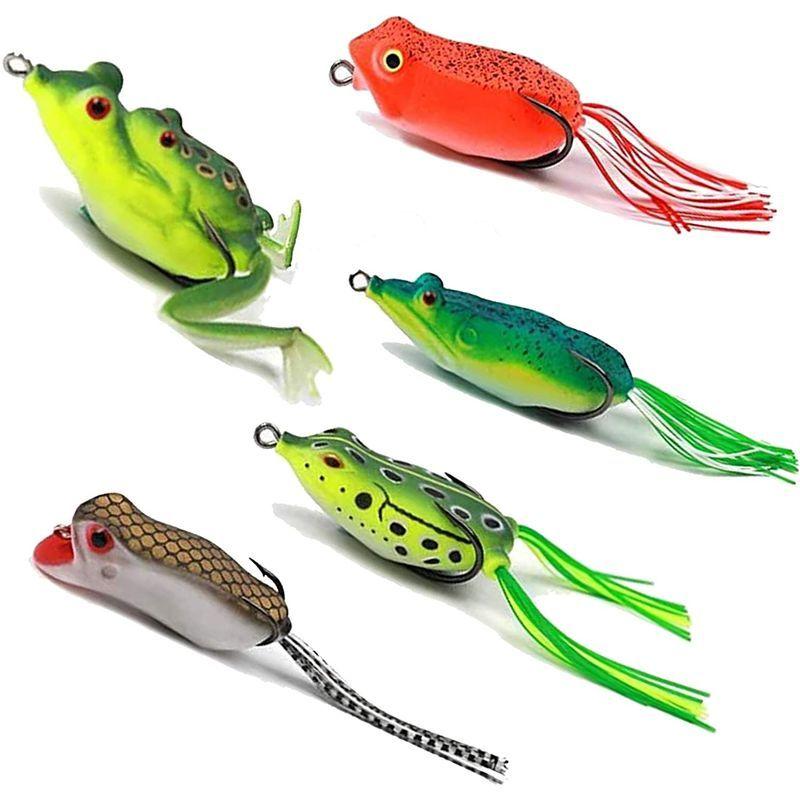 フロッグルアーカエルップウォーターバス釣り黒魚 5個 マルチカラー 雷魚バス釣りの必需品 ブルー 5個 Tomozoo 通販 Yahoo ショッピング