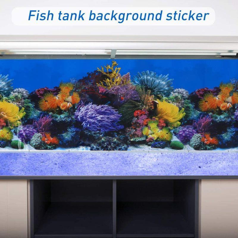 Popetpop 62x30cm 水族館ポスター 3ｄ効果 バックスクリーン 水草 両面壁紙 水槽の背景 水槽の飾り 水槽 水族館 魚タンク オカリナshop 通販 Yahoo ショッピング