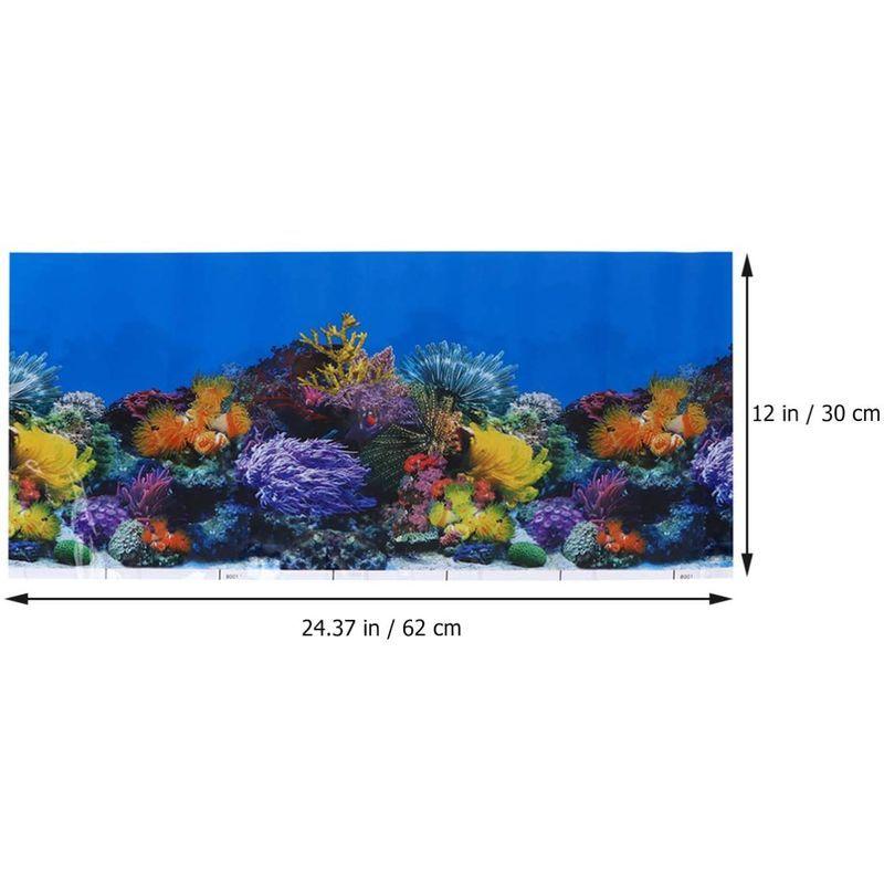 Popetpop 62x30cm 水族館ポスター 3ｄ効果 バックスクリーン 水草 両面壁紙 水槽の背景 水槽の飾り 水槽 水族館 魚タンク オカリナshop 通販 Yahoo ショッピング