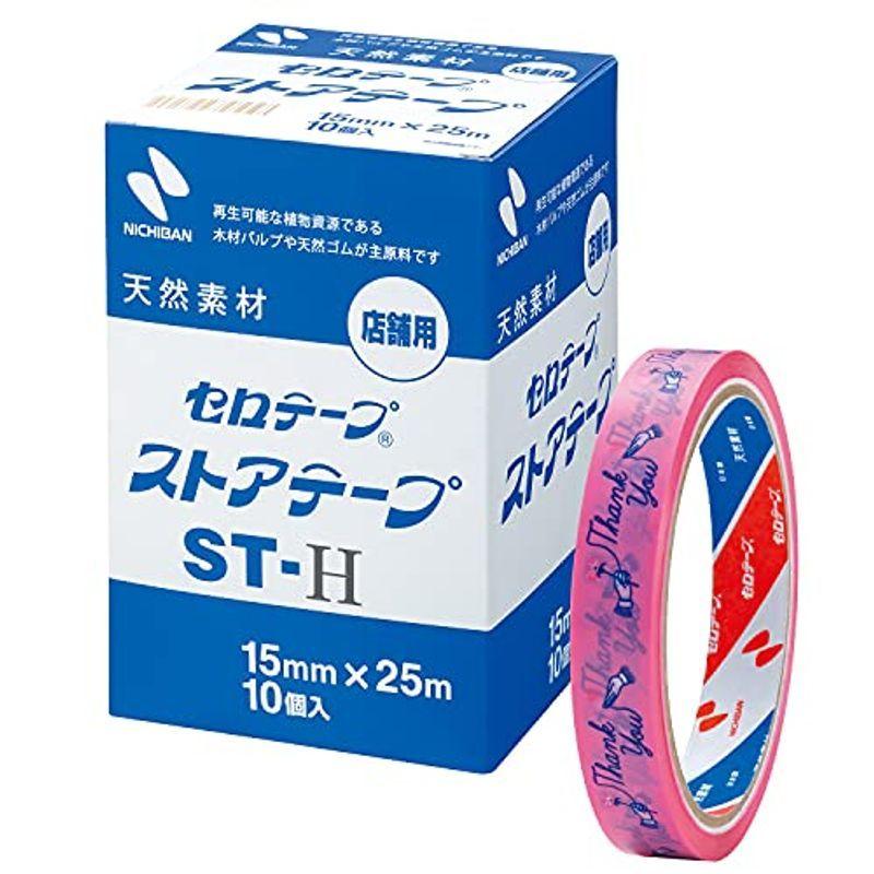 ニチバン セロテープ ストアテープ 10巻 15mm 25m St H10p 花 セロハンテープ