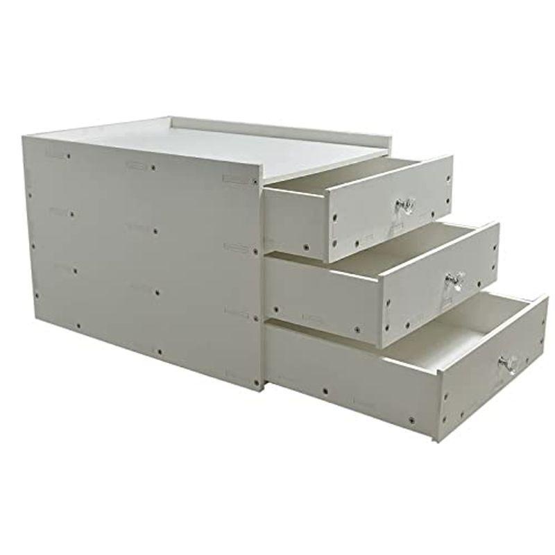 A3レターケース ３段式 白 引き出し付き 木製 デスクトレー 縦型 深型 書類収納 組立簡単 大容量 卓上整理整頓 おしゃれ 幅32 5 0ptgjt8p Enislamargarita Com