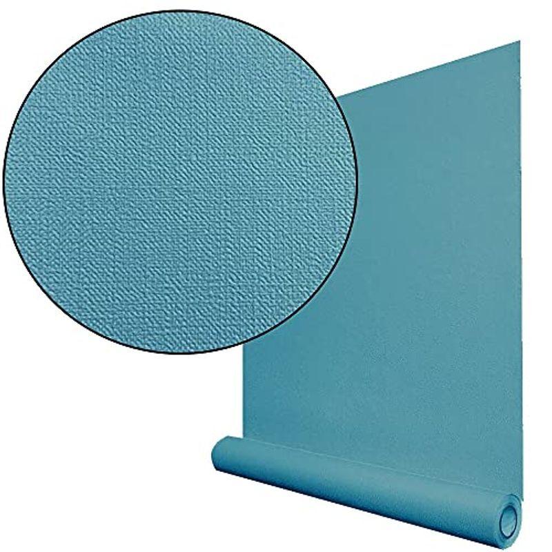 厚手 壁紙 上質 10m 壁紙シール はがせる おしゃれ リメイクシート 10m 壁紙シール ターコイズブルー リメイク