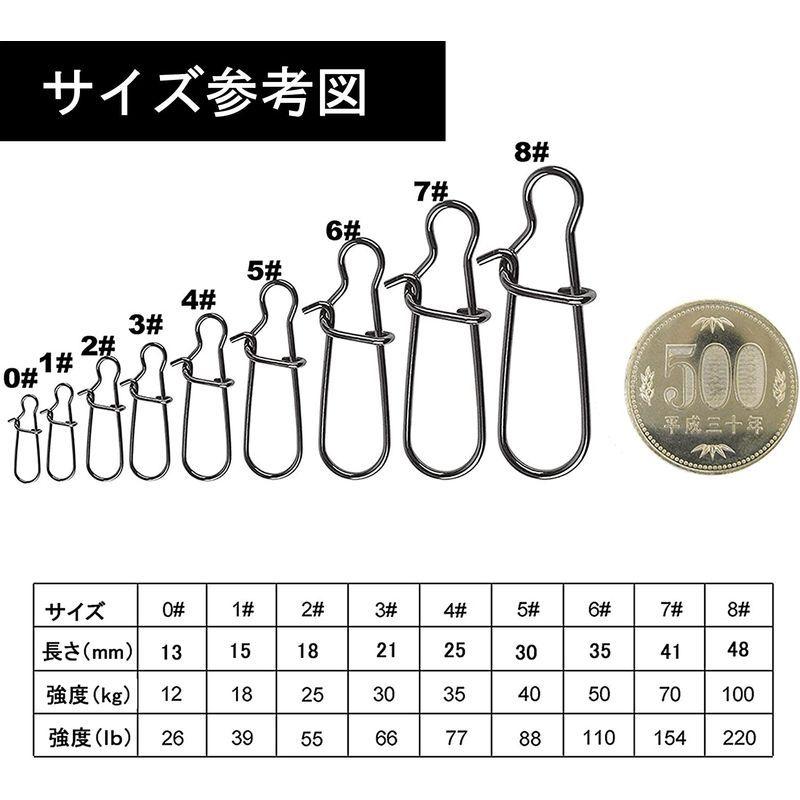 超可爱の 釣り仕掛け 仕掛け用品 クイックスナップ 釣り ルアースナップ 高耐力 ルアーチェンジ サルカン 300本セット 1 39lb 5 lb Www Threeriversofs Com