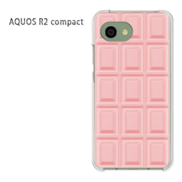 AQUOS R2 compact ケース SH-M09 アクオスr2コンパクト ゆうパケ送料無料  板チョコ 苺チョコレート/aquosr2compact-M607｜tomsawyer-shop