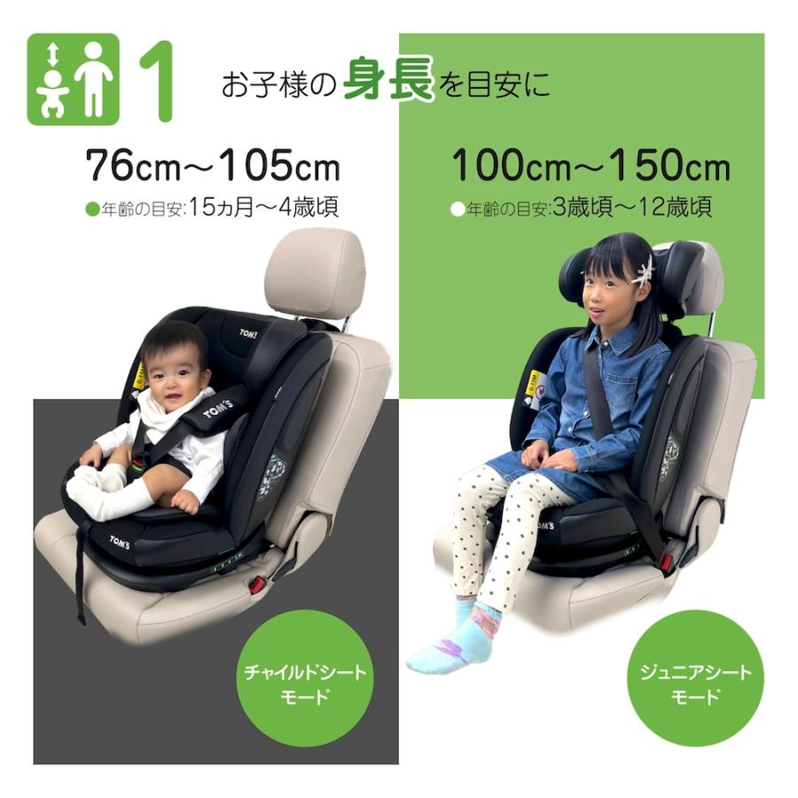 チャイルドシート（1歳〜11歳頃） チャイルドシート 1歳 新基準R129適合 1歳3か月から4歳頃 ジュニア