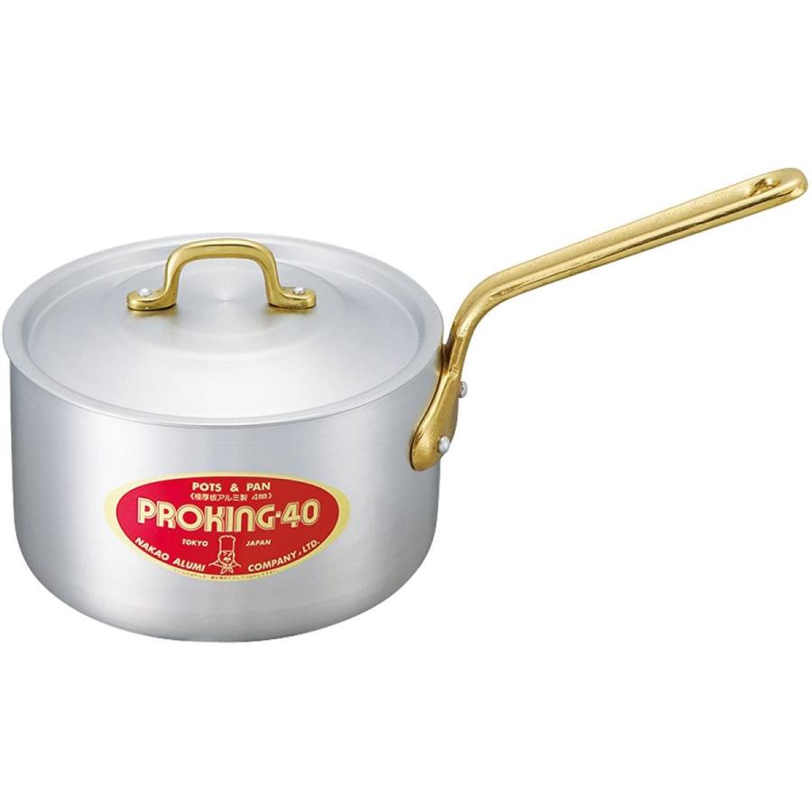 代引可】中尾アルミ製作所 プロキング 片手鍋 21cm メジャー付 PK-4