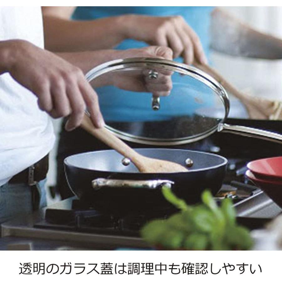 格安人気グリーンパン ガラス 蓋 全面物理強化 26cm CW000027-003 透明 ステンレスハンドル 食器洗浄機可 調理器具 GREENPAN ステンレスガラス蓋 26cm (ハンドル