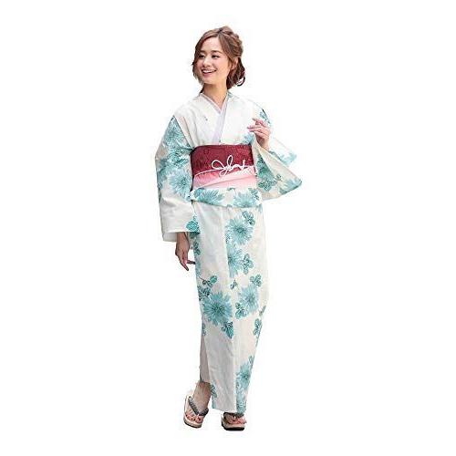 レディース 浴衣単品 ベージュ 菊 大人かわいい オシャレ和服 和装 カジュアル 夏着物 おでかけ 花火大会 D 買取