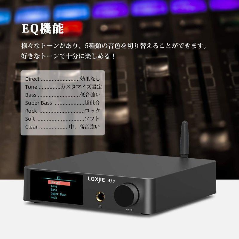 LOXJIE A30 パワーアンプ HI-FI ステレオ デジタルアンプ DAC ヘッドホンアンプ 一体「MA12070」アンプIC搭載/E LOXJIE A30 パワーアンプ HI FI ステレオ デジタルアンプ DAC ヘッドホンアンプ 一体 MA12070 アンプIC搭載/E