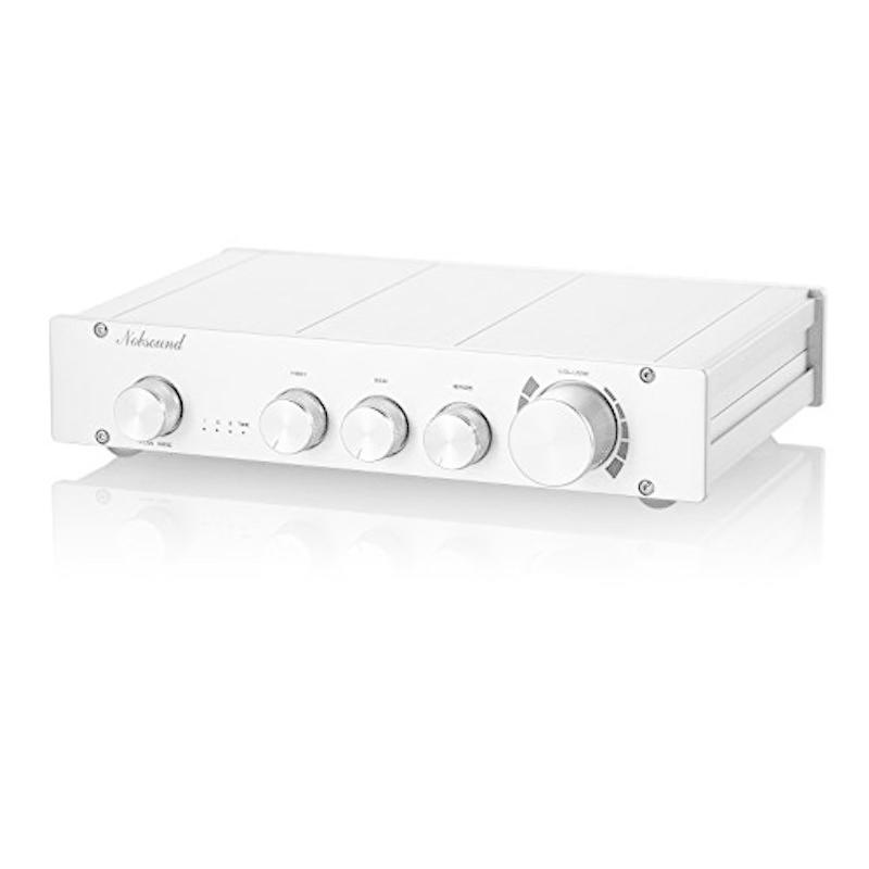 Nobsound HiFi 2.0CH ステレオ オーディオ プリアンプ 3系統 クラスA デジタルプリアンプ トーンコントロール
