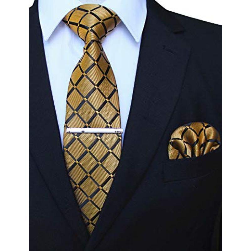 ジェミギンズjemygins洗える ネクタイ メンズ ネクタイ ハンカチ 無地格子縞 セット ビジネス 結婚式 プレゼント ライトブラウン Tomtomshop55 通販 Yahoo ショッピング