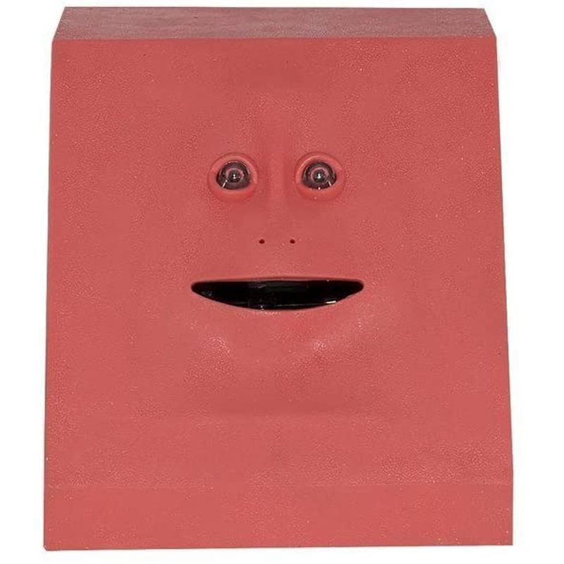 Bestmaple コレクション フェイスバンク Face Bankミニ 貯金箱 自動保存お金ボックス ブル (レッド