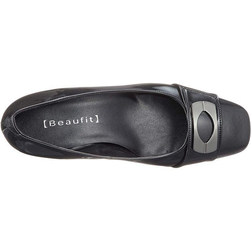 ビューフィット レインシューズ レイン対応バックルつきウェッジシューズ レディース ブラック 24.0 cm 3E ビューフィット レインシューズ レイン対応バックルつきウェッジシューズ レディース ブラック cm 3E