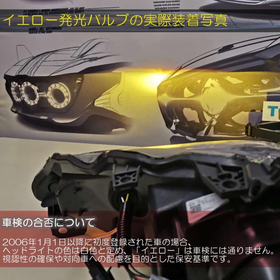 VLAND VLAND 86 ロービームにイエロー発光LEDバルブ付属 流れる