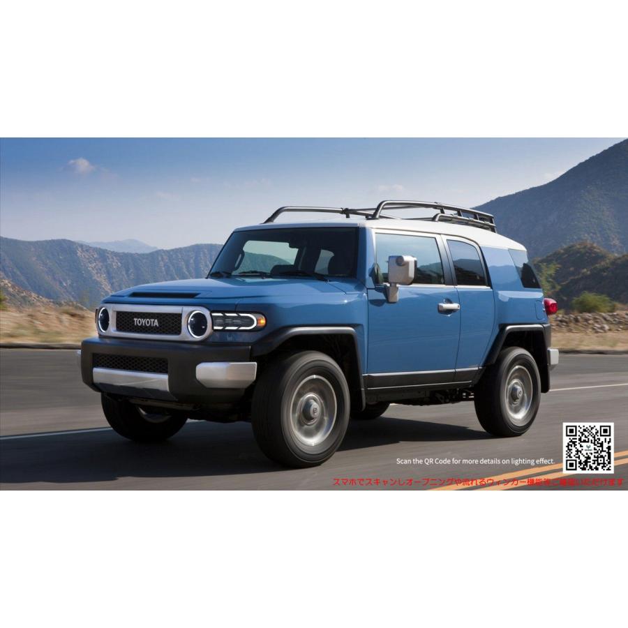 FJ クルーザー LED ヘッド ライト 流れる ウインカー VLAND : Vland
