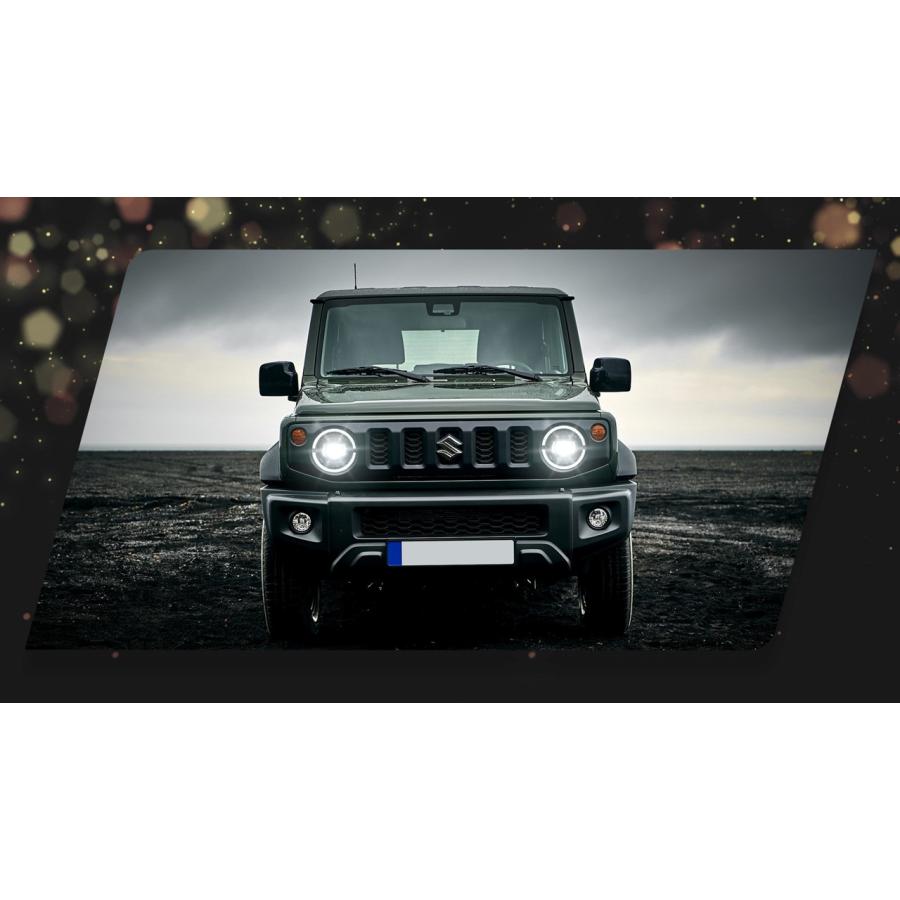 オープニングアニメーション付 JB64ジムニーJIMNY JB74ジムニーシエラ VLAND ジムニー JB64W ジムニーシエラ JB74W LEDプロジェクターヘッド