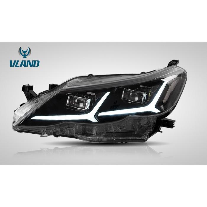 VLAND ヘッドライト 流れるウィンカー搭載 LEDバルブ付属 VLAND 新作RC仕様 86 BRZ用 Lライン LED三眼ヘッドライト ZN6